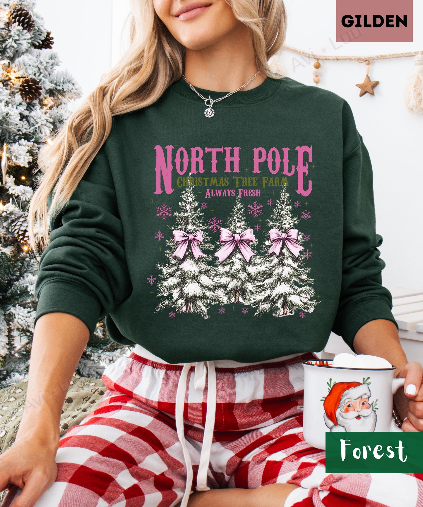 North Pole Tree Farm | Gilden Unisex Sweatshirt
