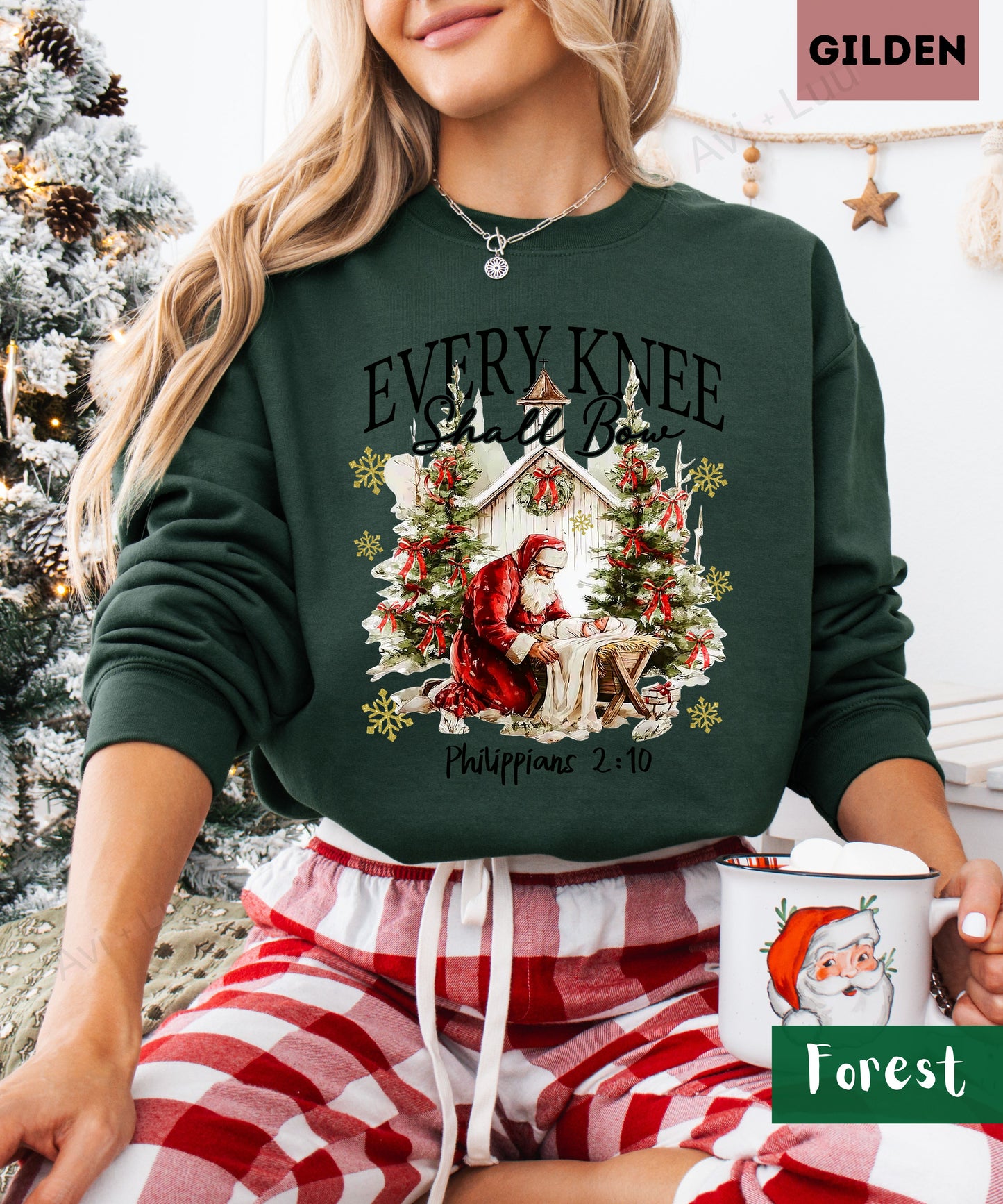 Every Knee Shall Bow | Gilden Unisex Sweatshirt