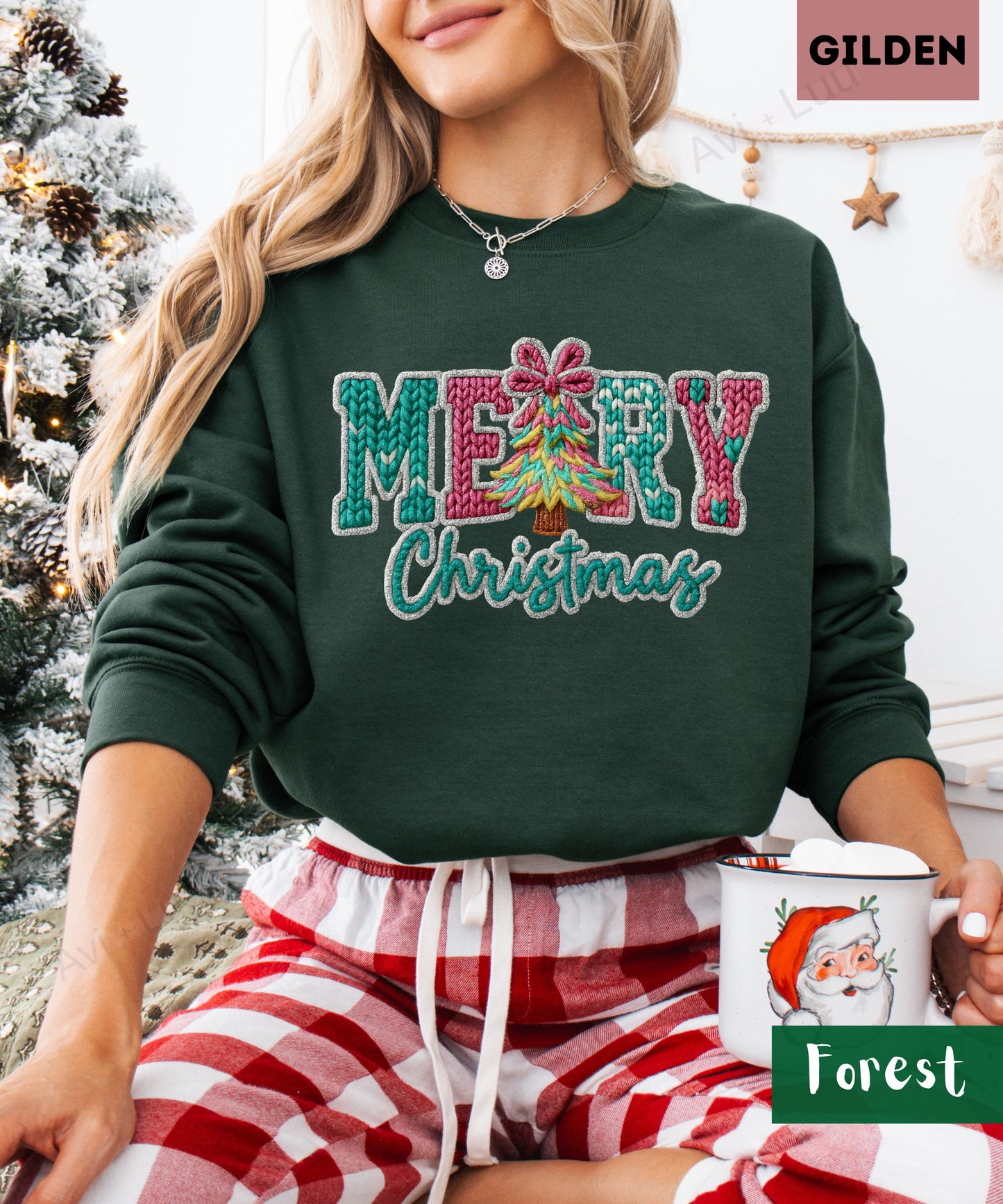 Crochet Merry | Gilden Unisex Sweatshirt