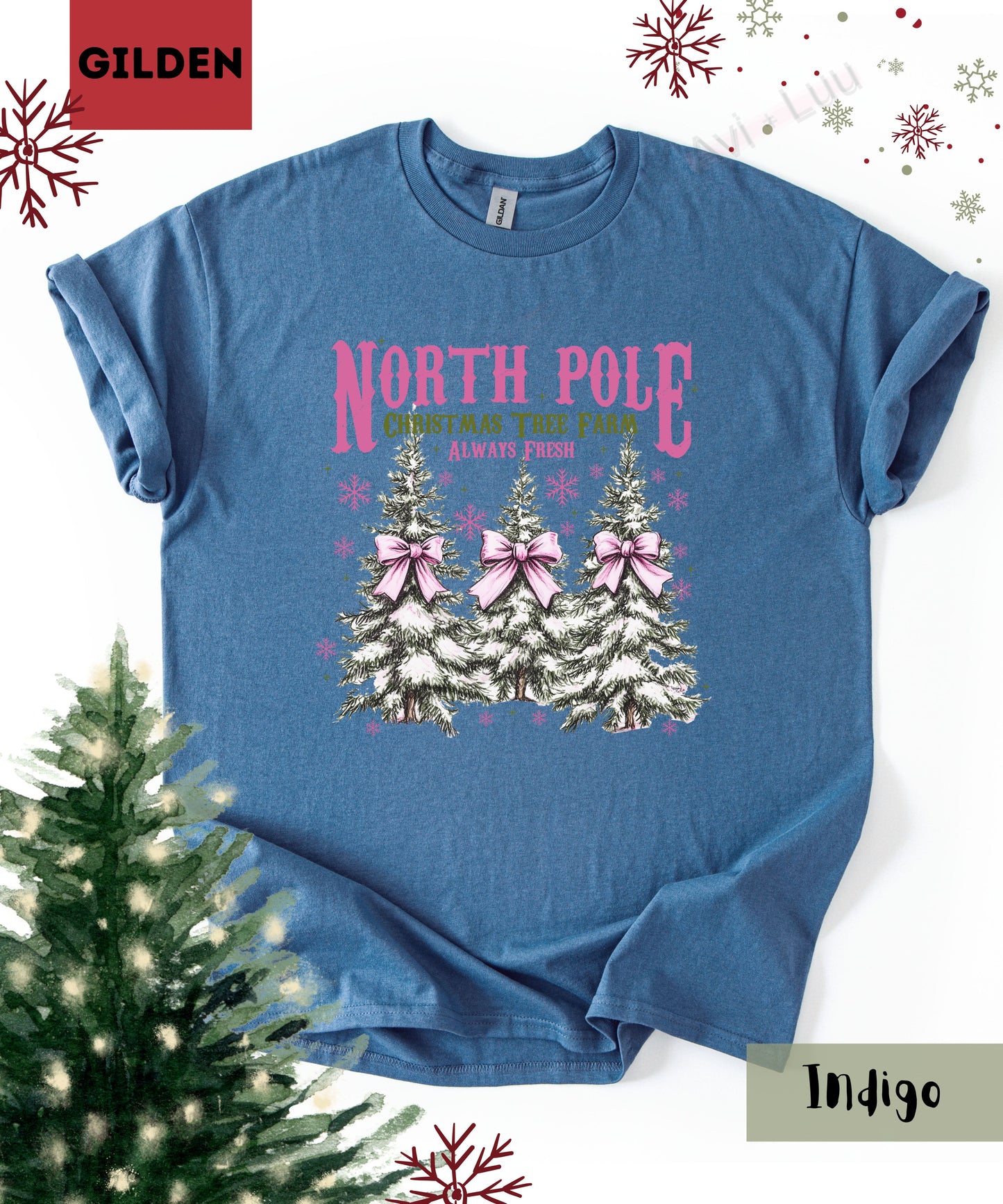 North Pole Trees | Gilden Unisex T-Shirt