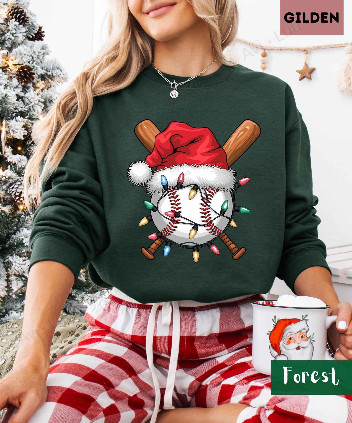 Baseball Santa | Gilden Unisex Sweatshirt