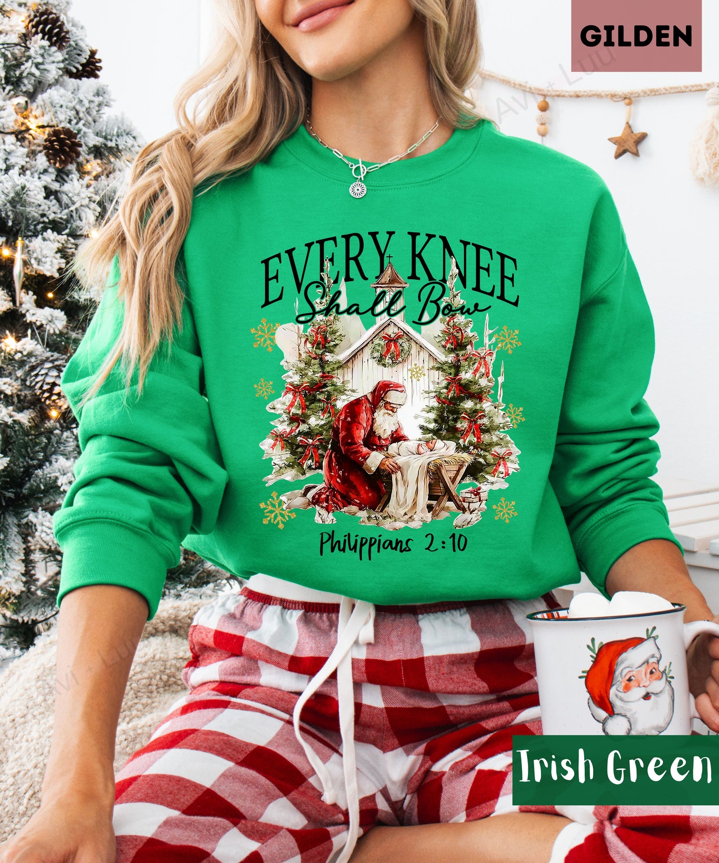 Every Knee Shall Bow | Gilden Unisex Sweatshirt
