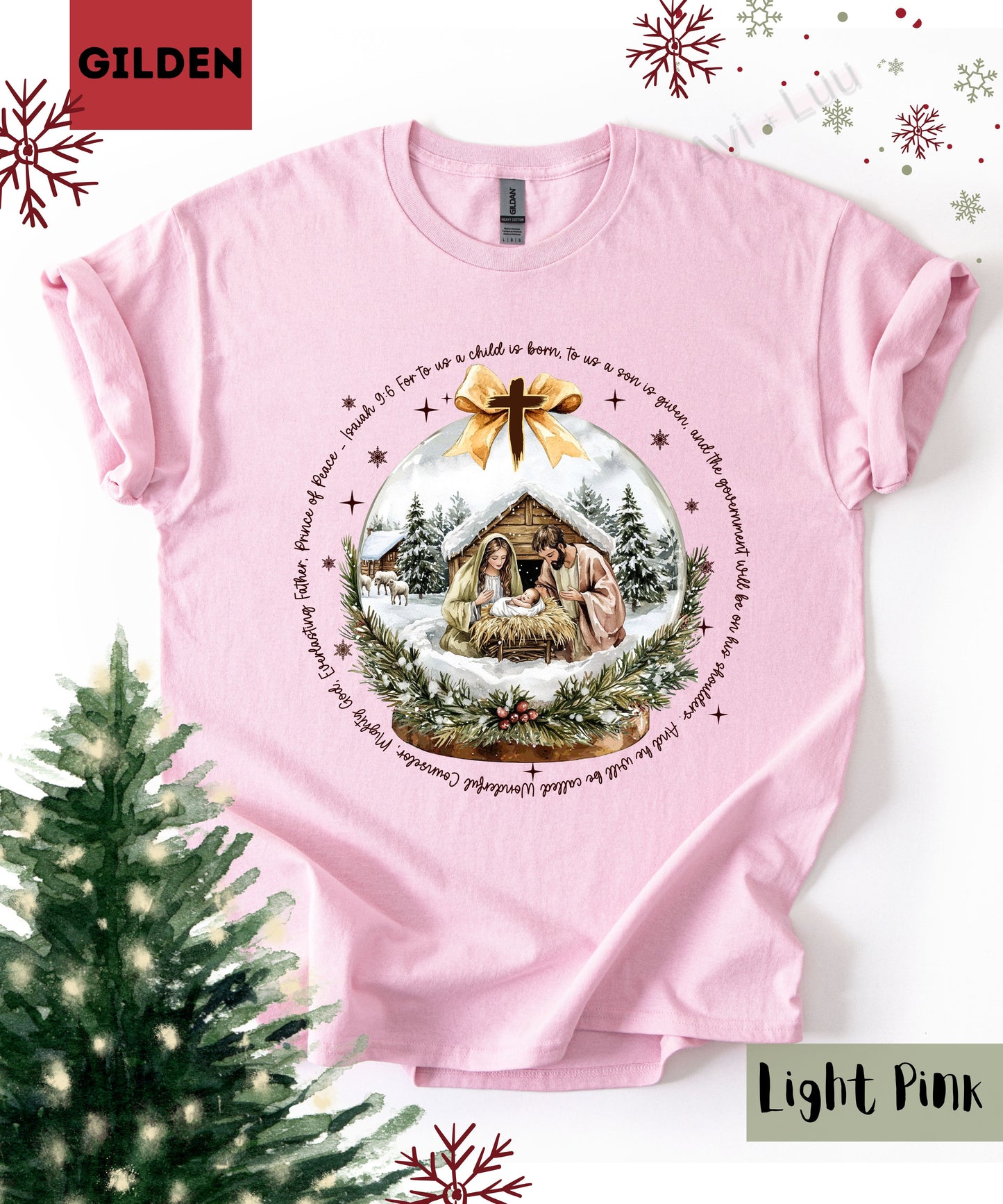 Jesus Snowglobe | Gilden Unisex T-Shirt