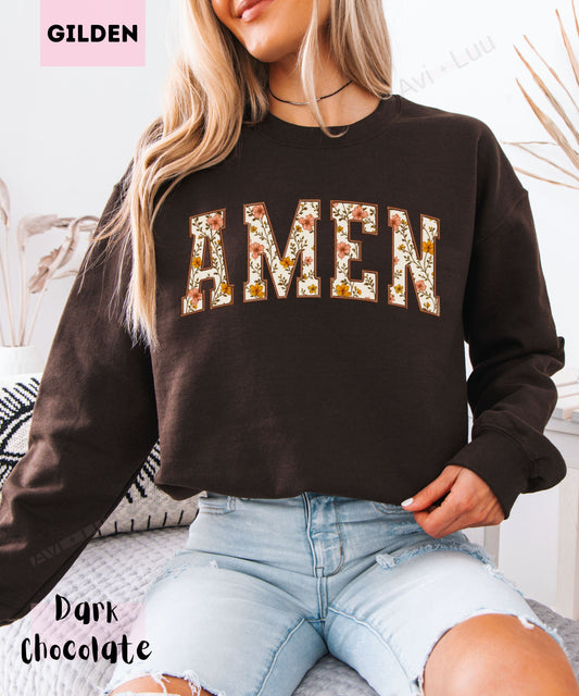 Floral Amen | Gilden Unisex Sweatshirt
