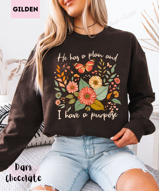 He Has A Plan | Gilden Unisex Sweatshirt