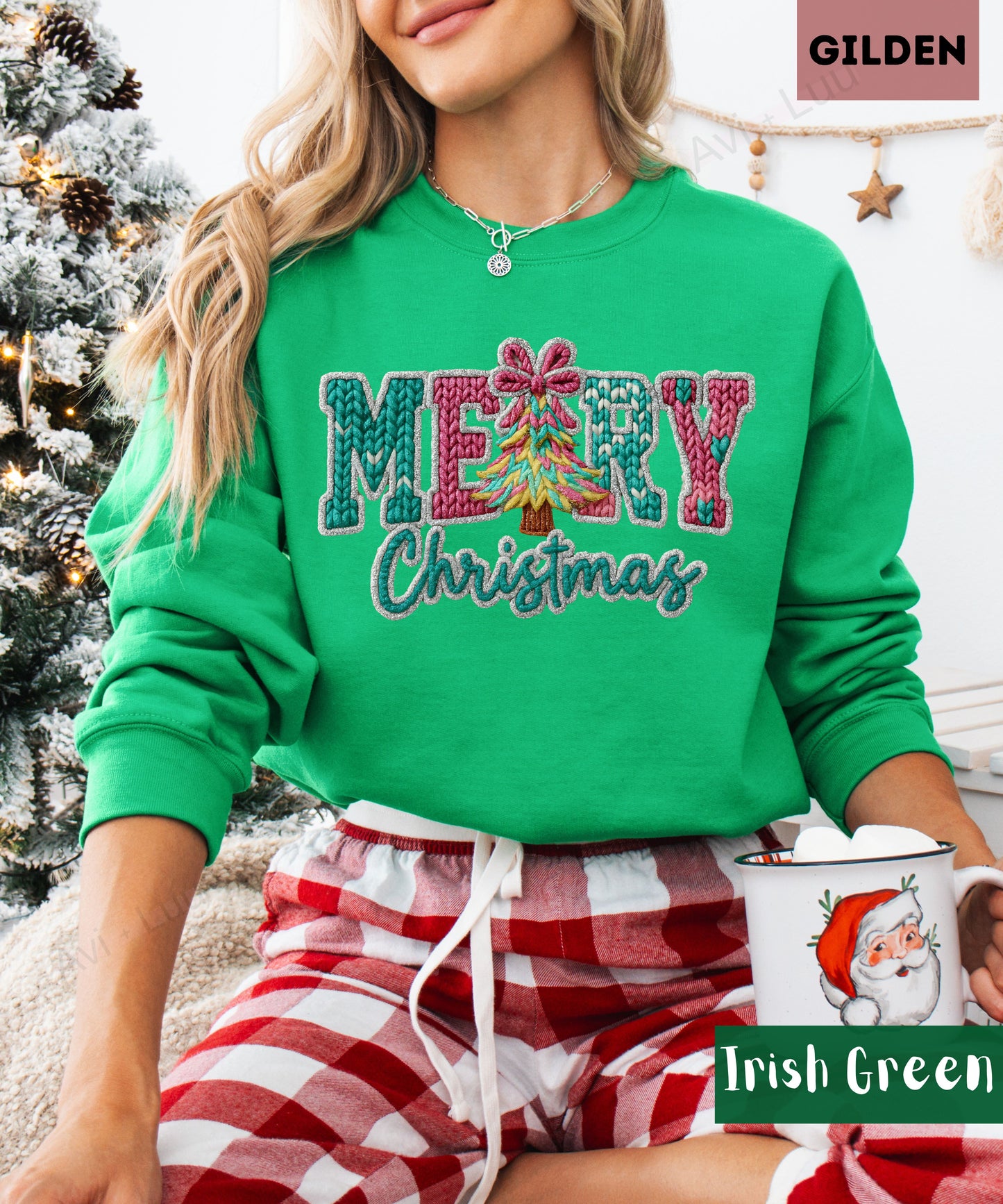 Crochet Merry | Gilden Unisex Sweatshirt