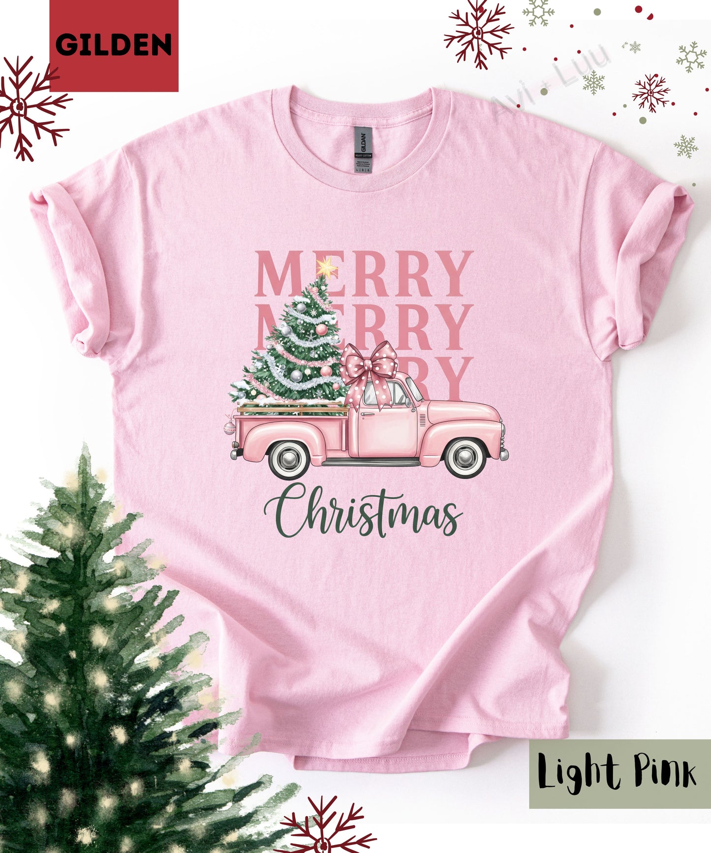 Merry Truck | Gilden Unisex T-Shirt