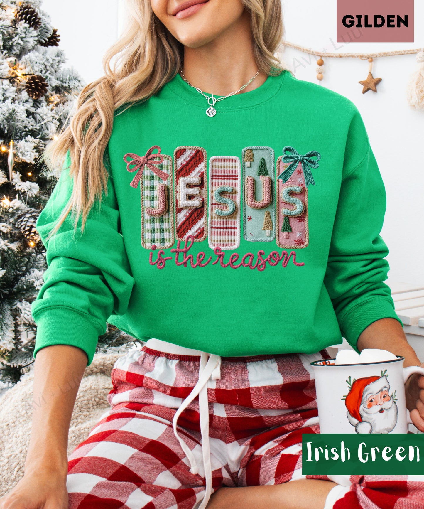 Crochet Jesus | Gilden Unisex Sweatshirt
