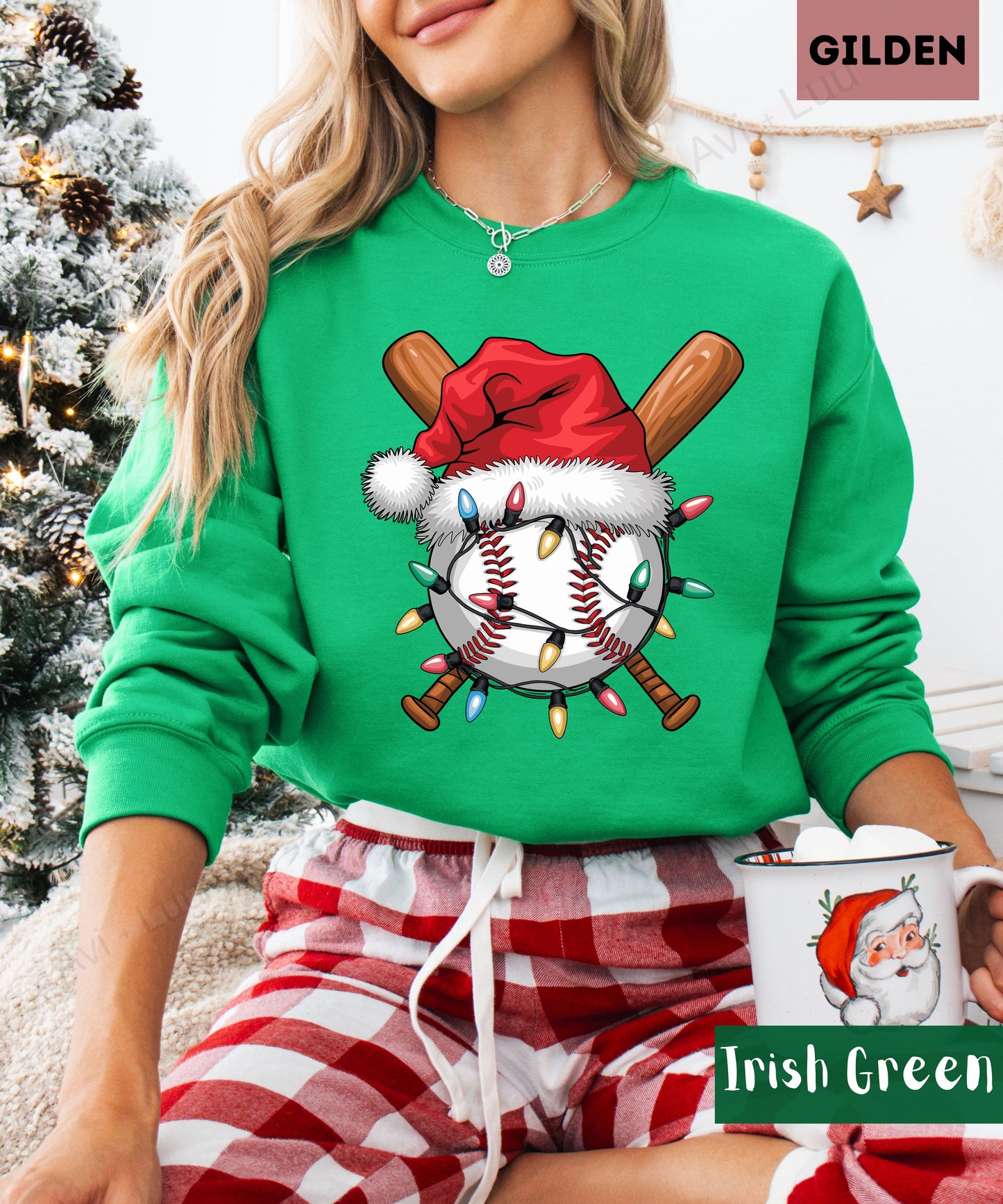 Baseball Santa | Gilden Unisex Sweatshirt