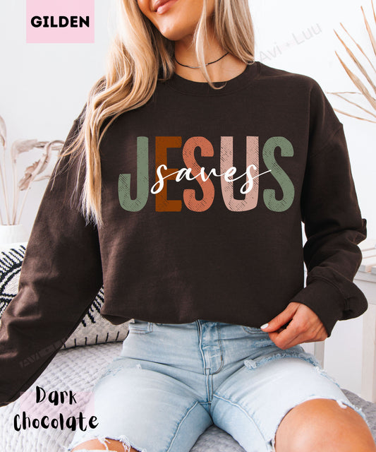 Jesus Saves | Gilden Unisex Sweatshirt
