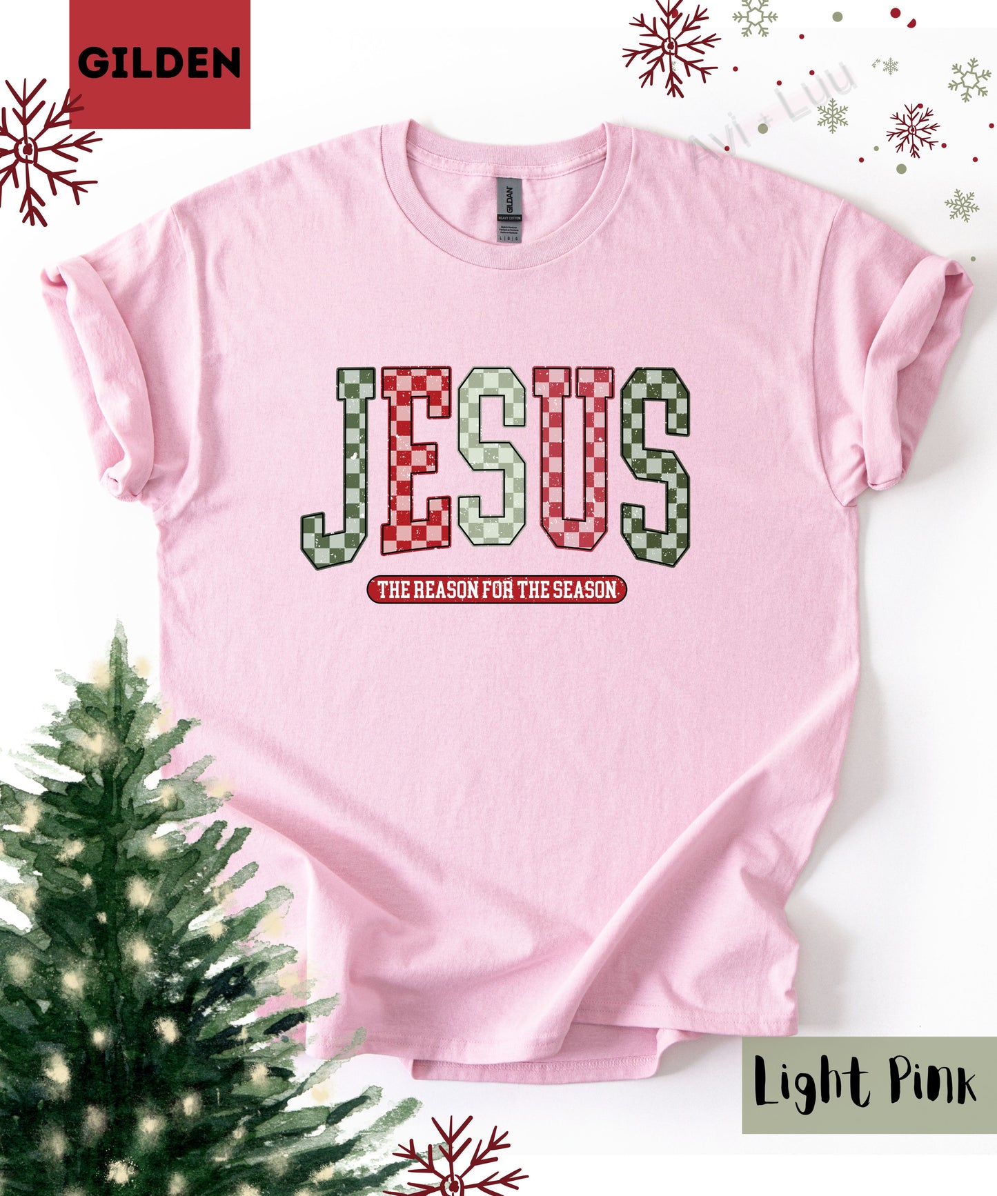 Checkered Jesus | Gilden Unisex T-Shirt