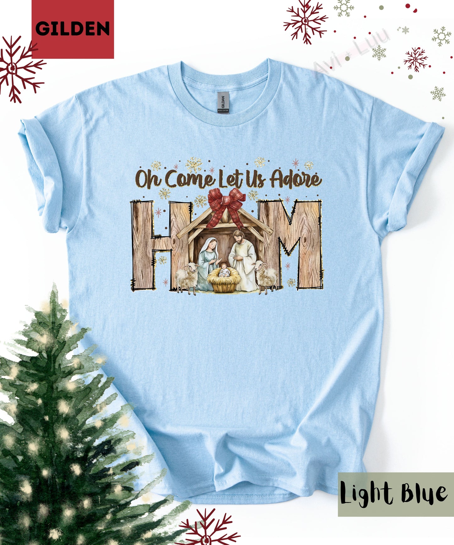 Oh Come Let Us  | Gilden Unisex T-Shirt