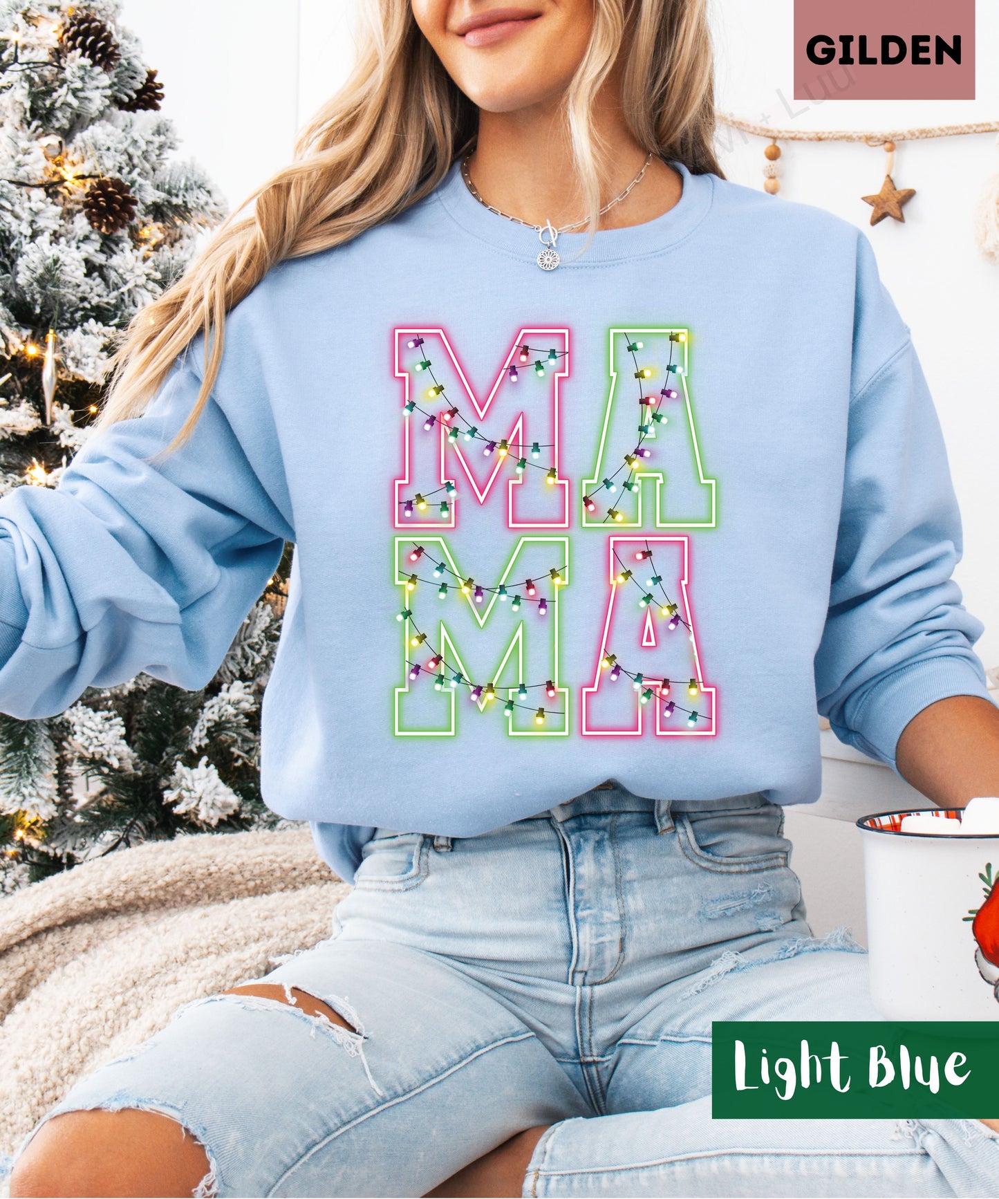 MAMA Lights | Gilden Unisex Sweatshirt
