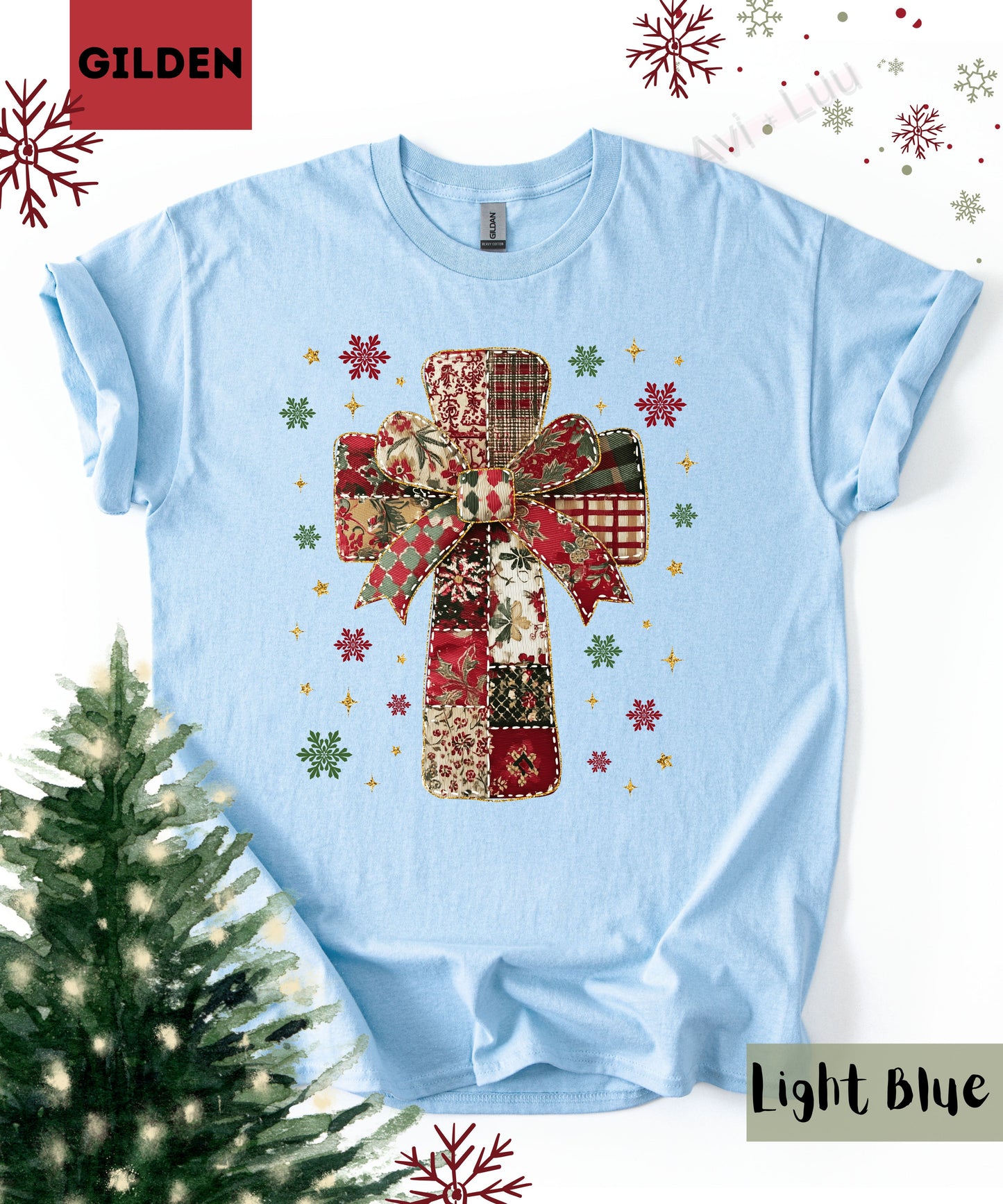 Fabric Cross | Gilden Unisex T-Shirt