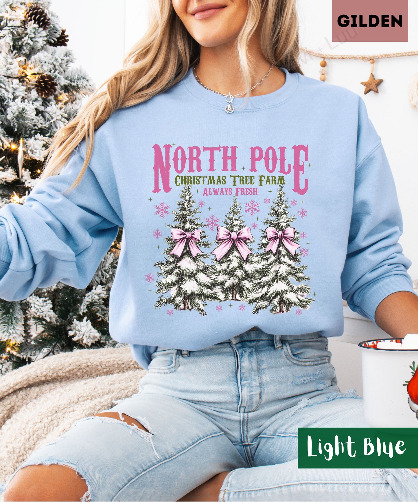 North Pole Tree Farm | Gilden Unisex Sweatshirt