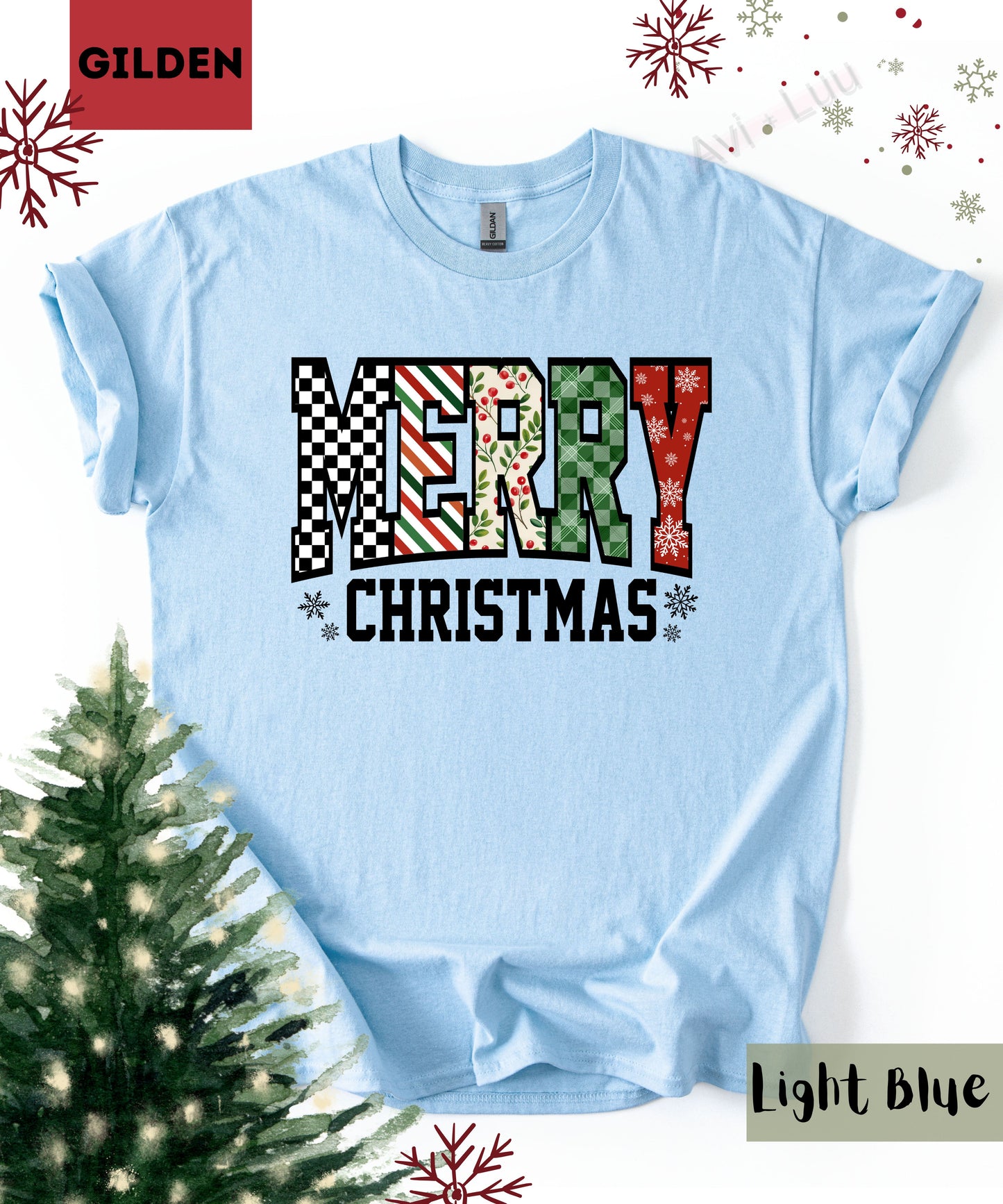 Merry Christmas | Gilden Unisex T-Shirt