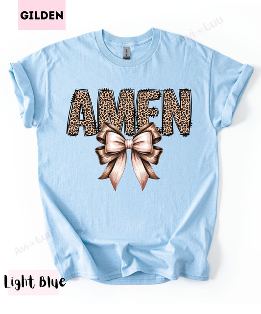 Cheetah Amen | Gilden Unisex T-Shirt