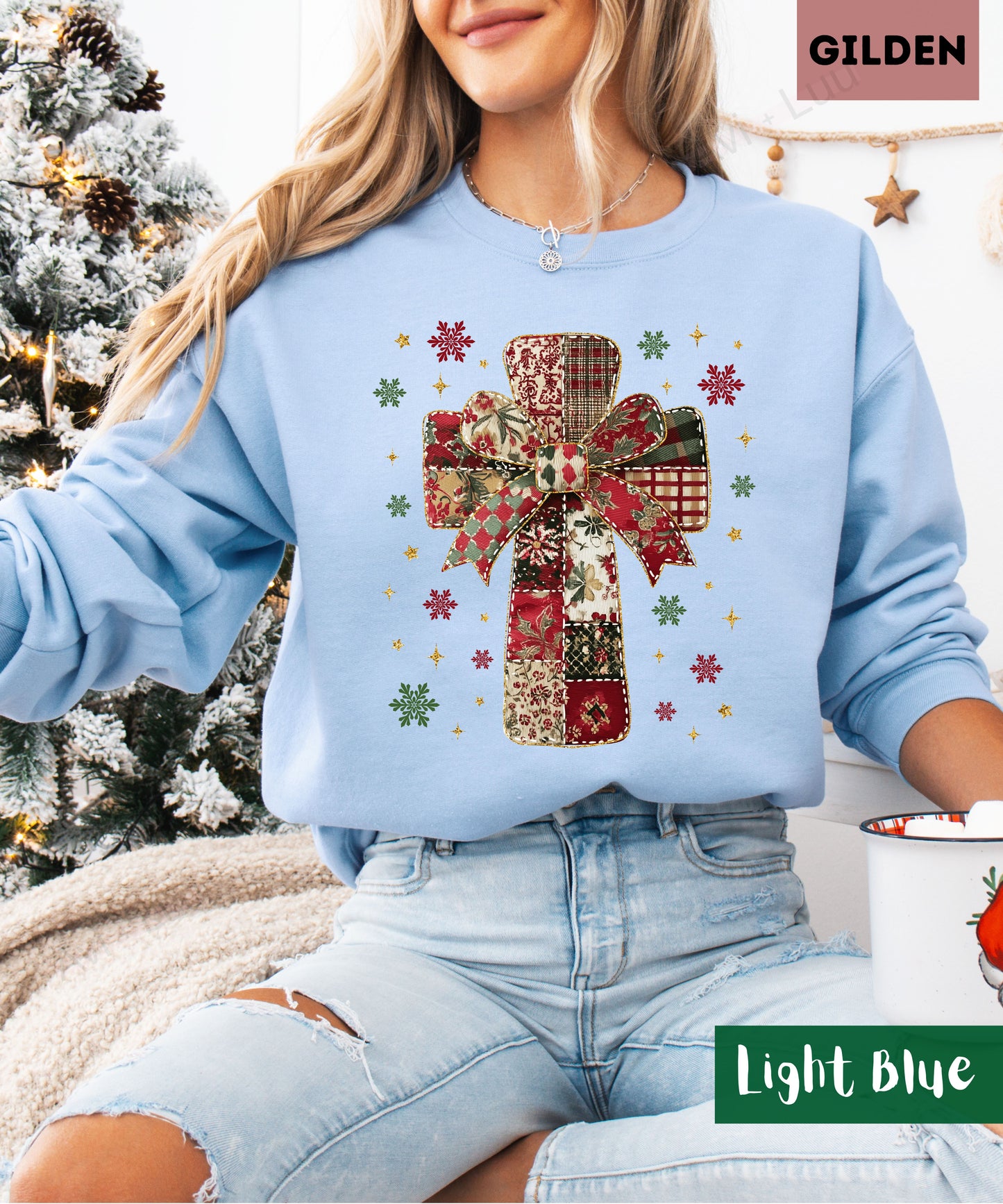 Fabric Cross | Gilden Unisex Sweatshirt