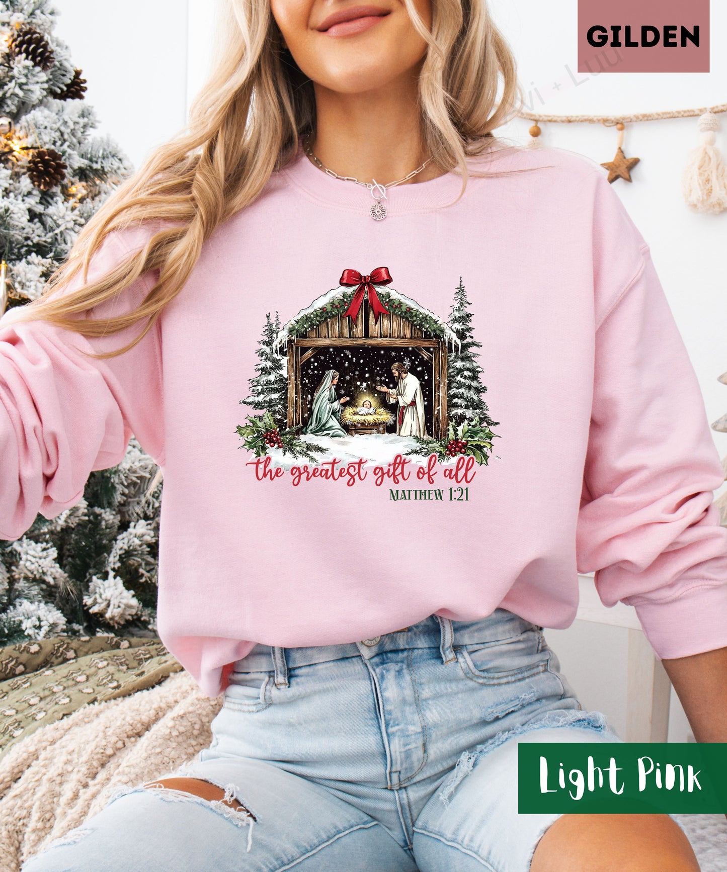 The Greatest Gift Of All | Gilden Unisex Sweatshirt