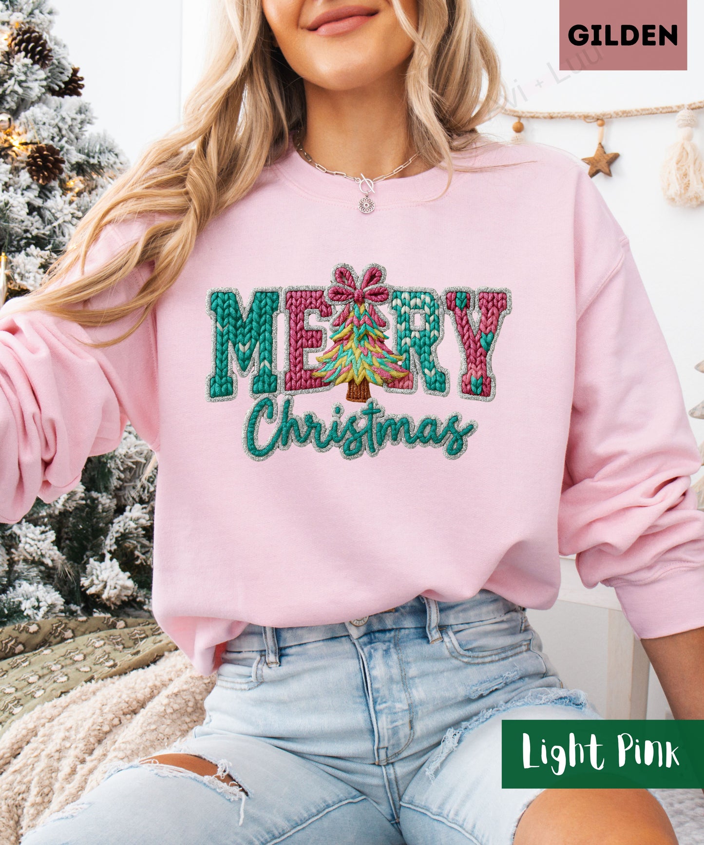 Crochet Merry | Gilden Unisex Sweatshirt