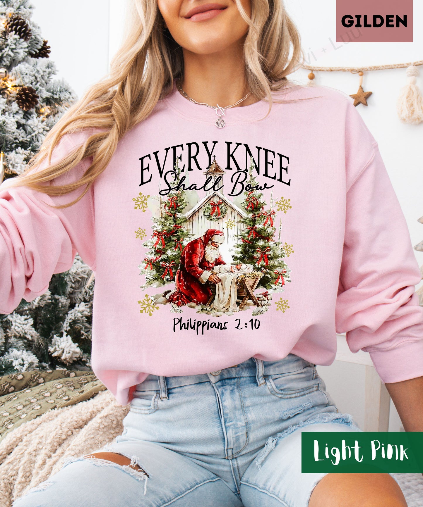 Every Knee Shall Bow | Gilden Unisex Sweatshirt