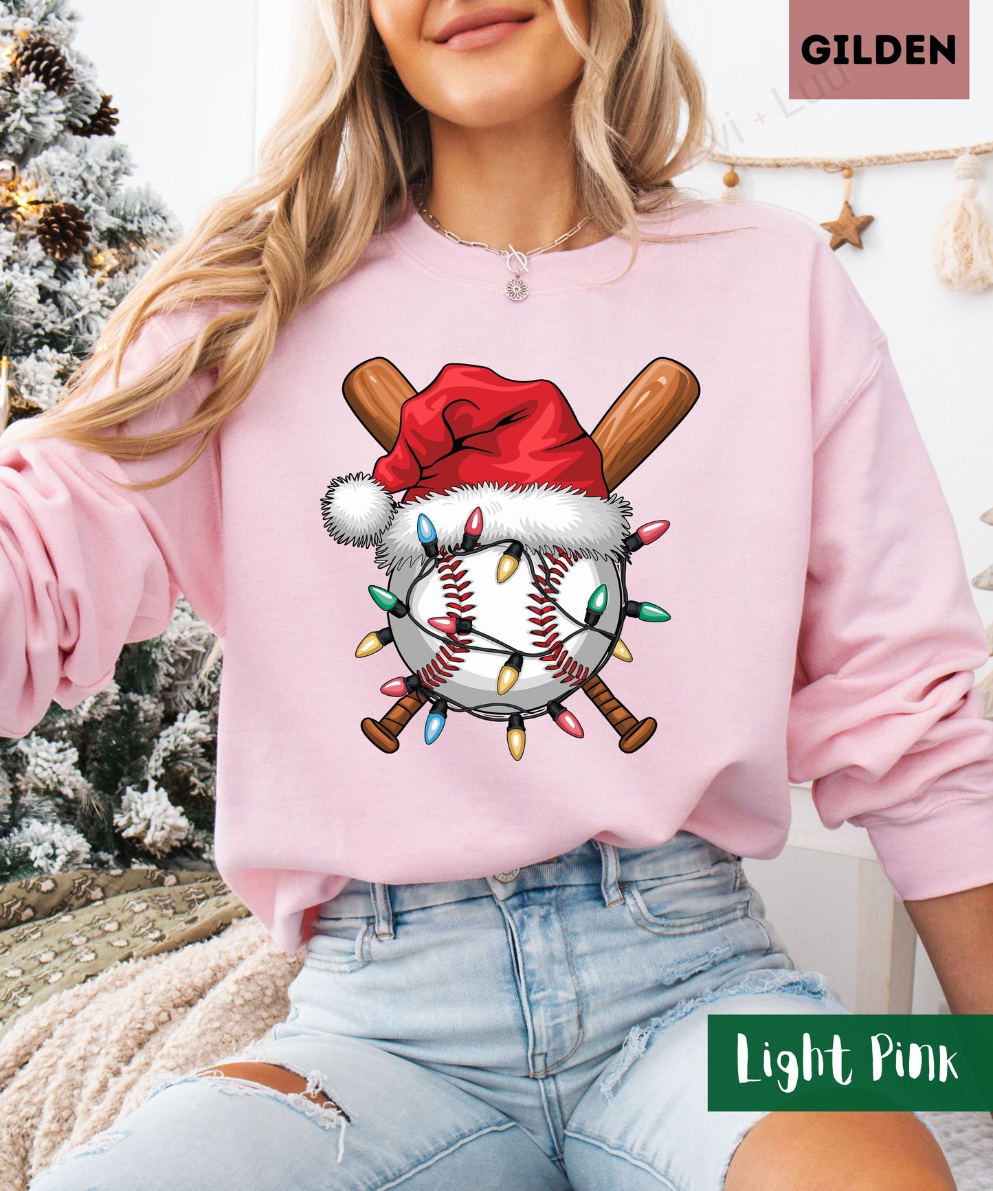 Baseball Santa | Gilden Unisex Sweatshirt