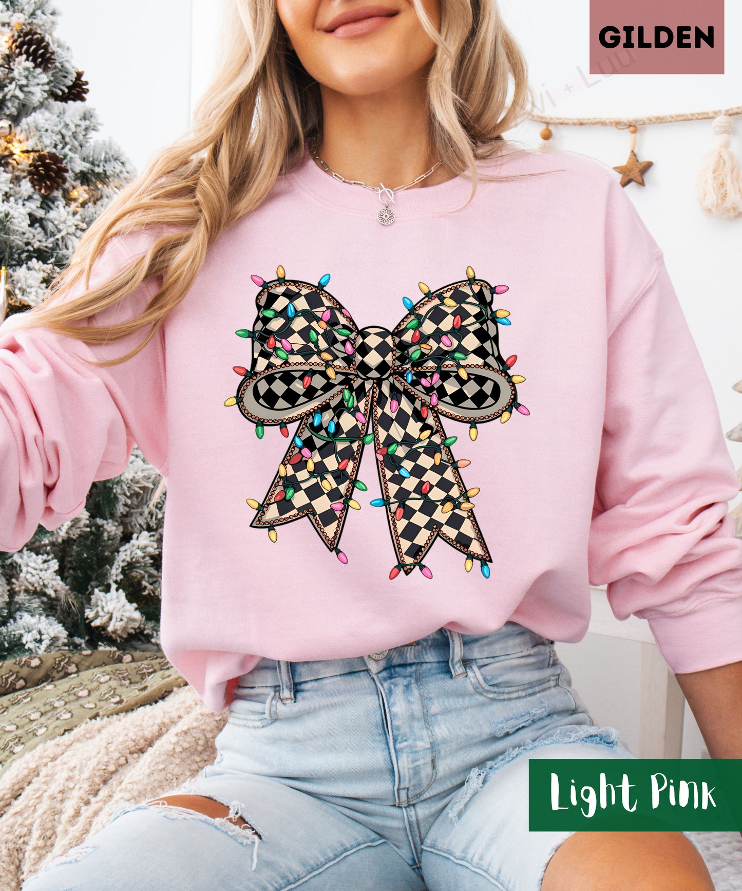 Diamond Light Bow | Gilden Unisex Sweatshirt