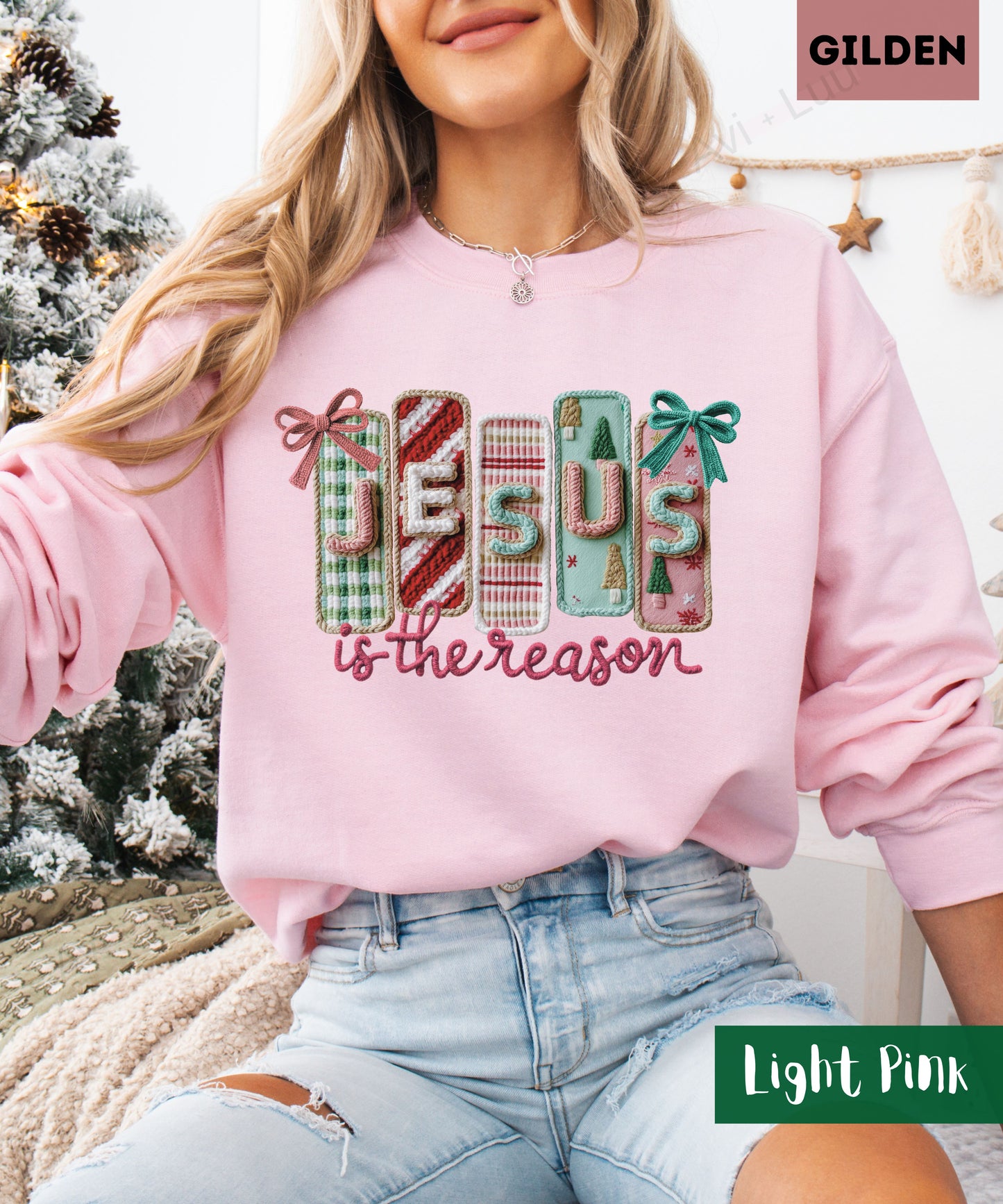 Crochet Jesus | Gilden Unisex Sweatshirt