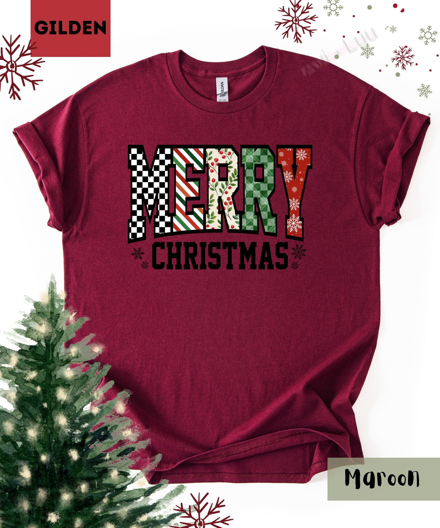Merry Christmas | Gilden Unisex T-Shirt