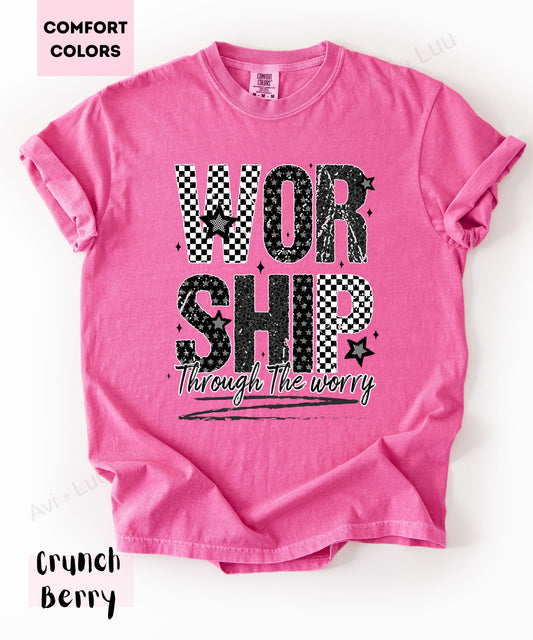Worship Checkered | Comfort Colors Unisex T-Shirt