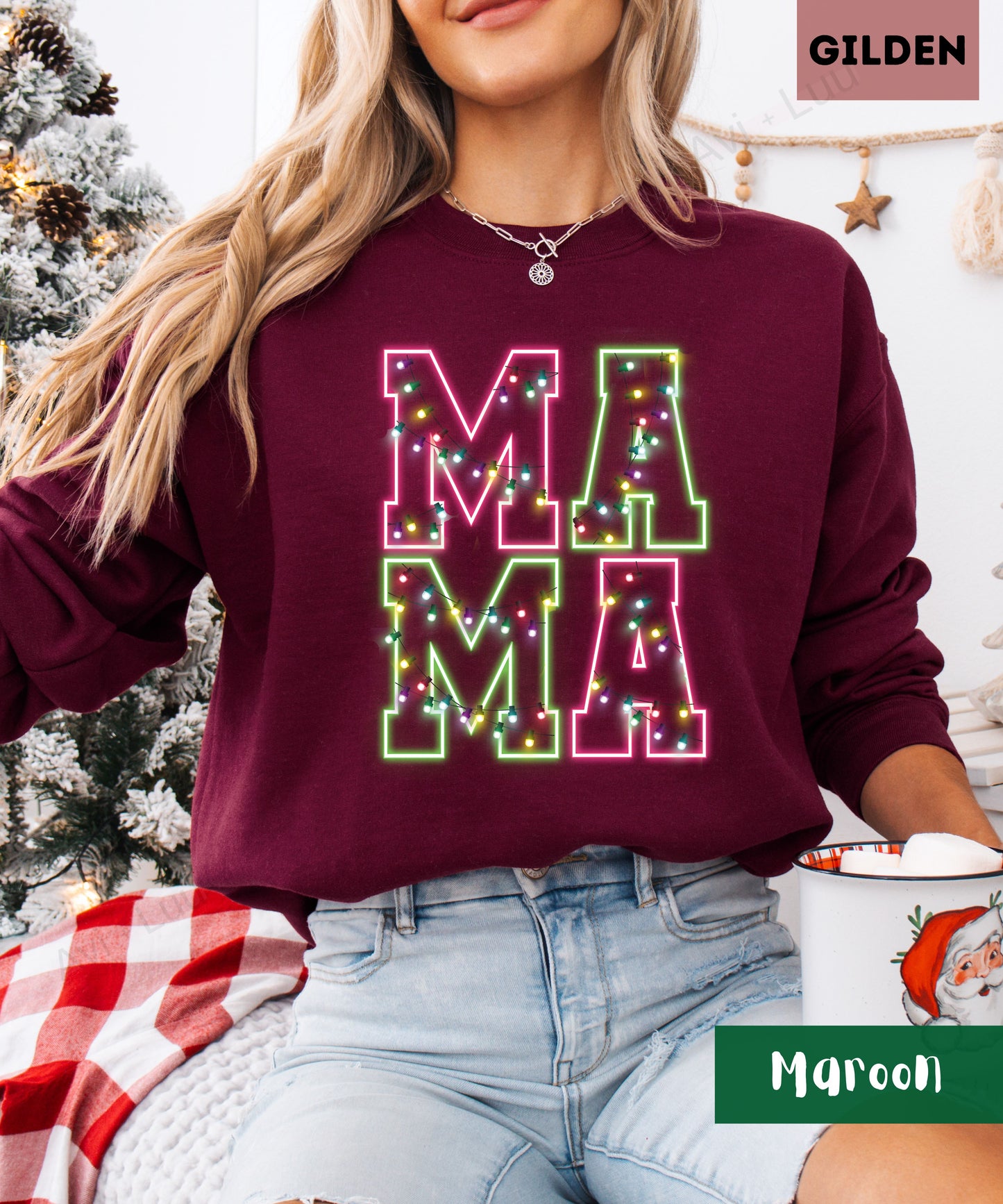 MAMA Lights | Gilden Unisex Sweatshirt