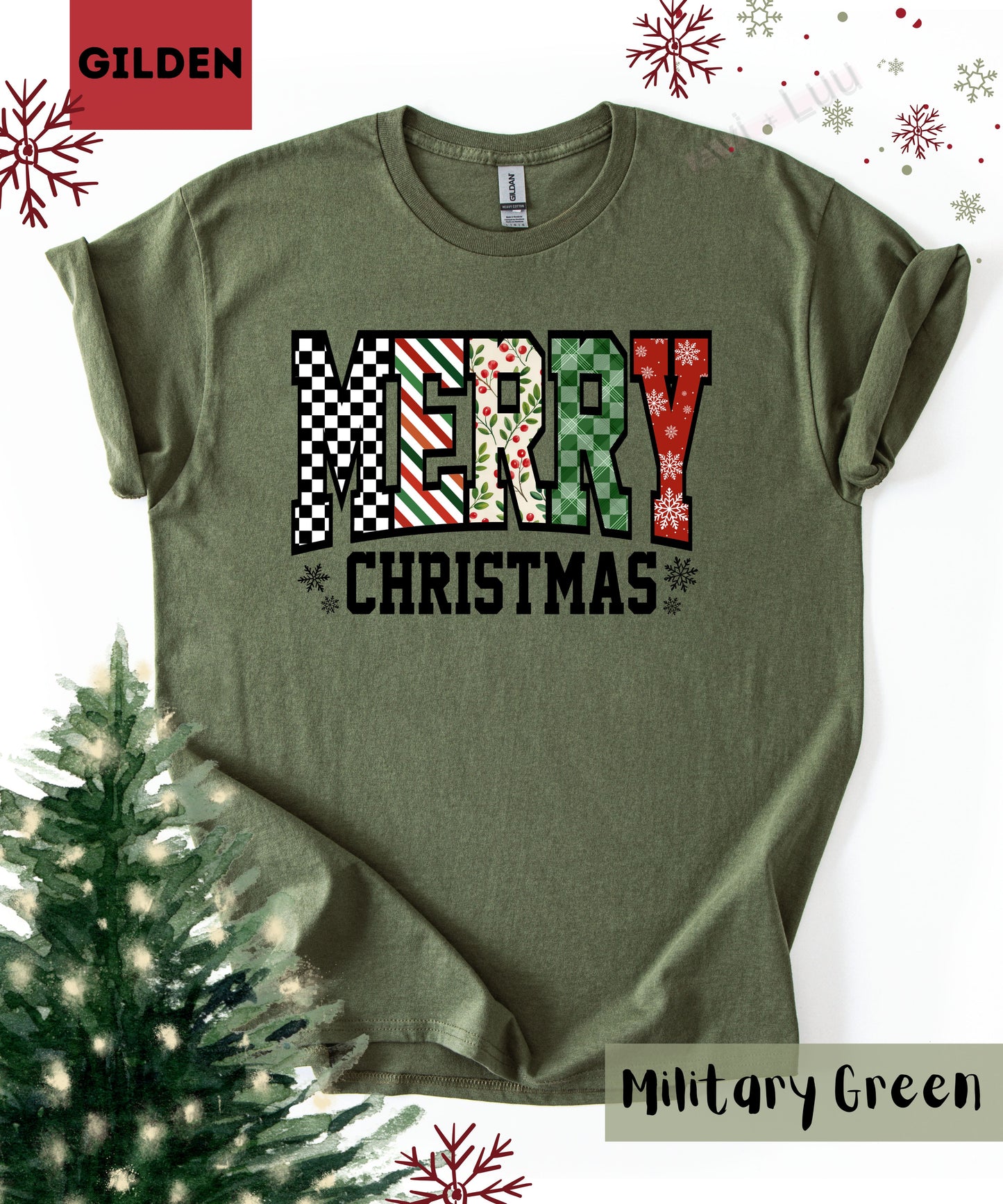 Merry Christmas | Gilden Unisex T-Shirt