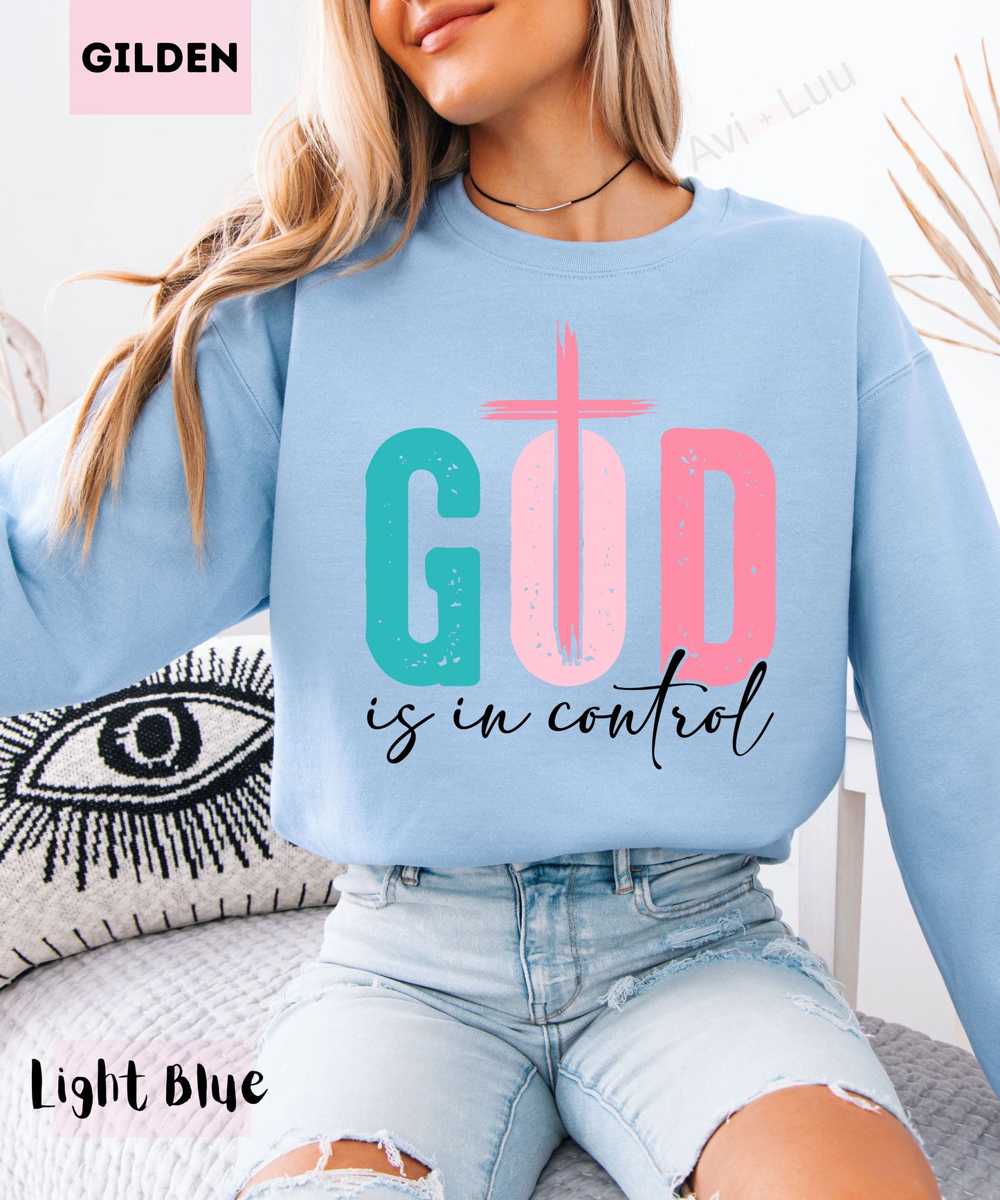 God Is In Control | Gilden Unisex Sweatshirt