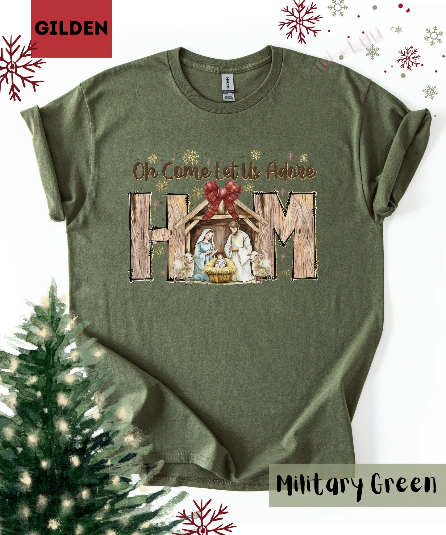 Oh Come Let Us  | Gilden Unisex T-Shirt