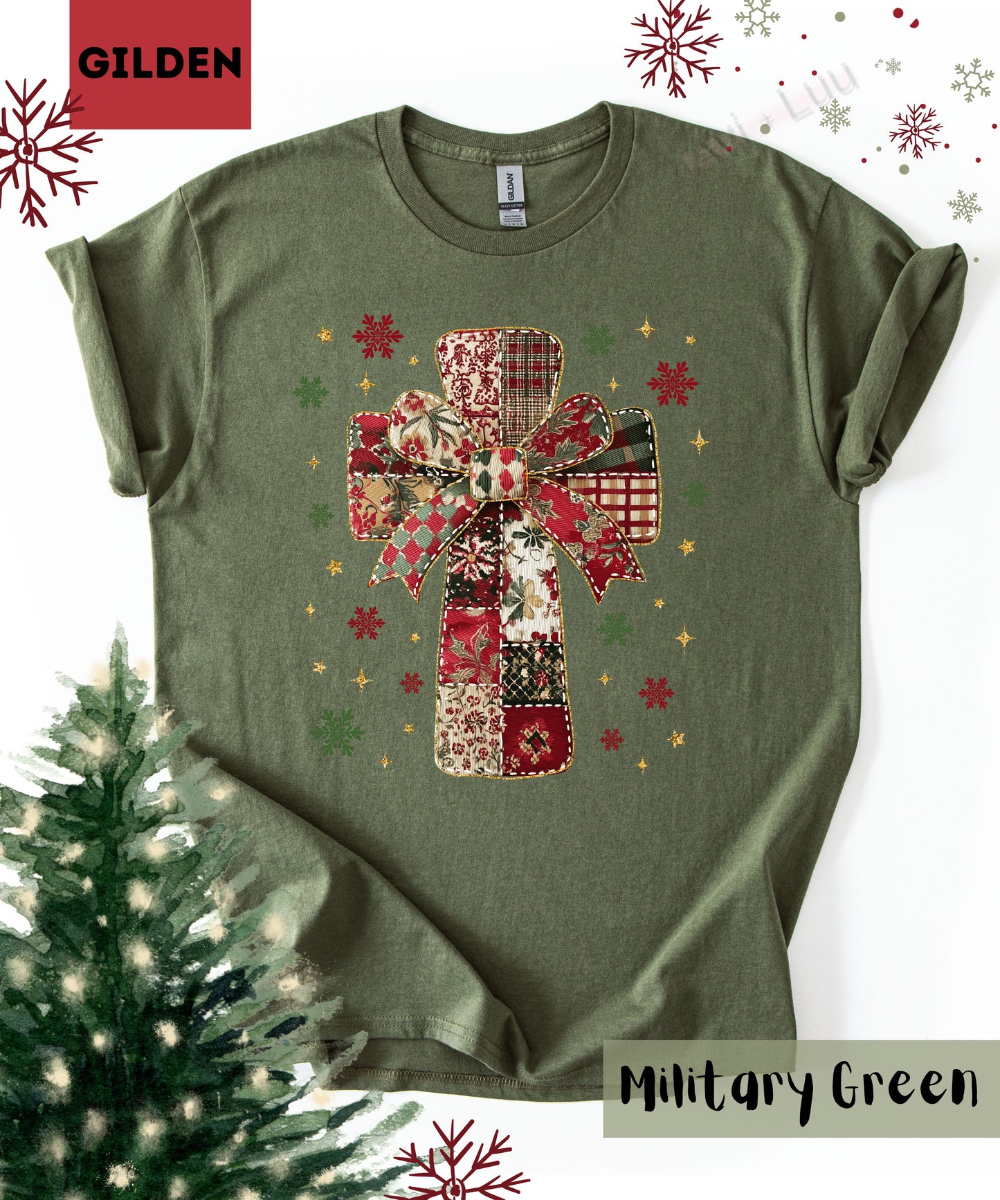 Fabric Cross | Gilden Unisex T-Shirt