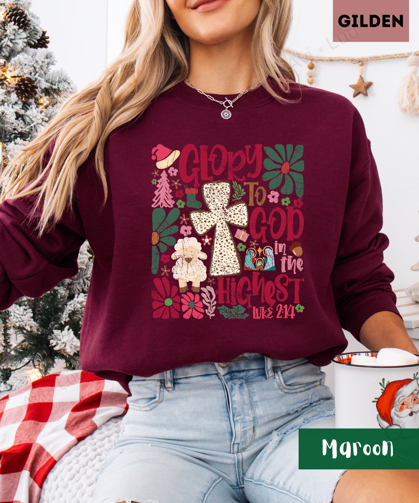 Glory To God | Gilden Unisex Sweatshirt