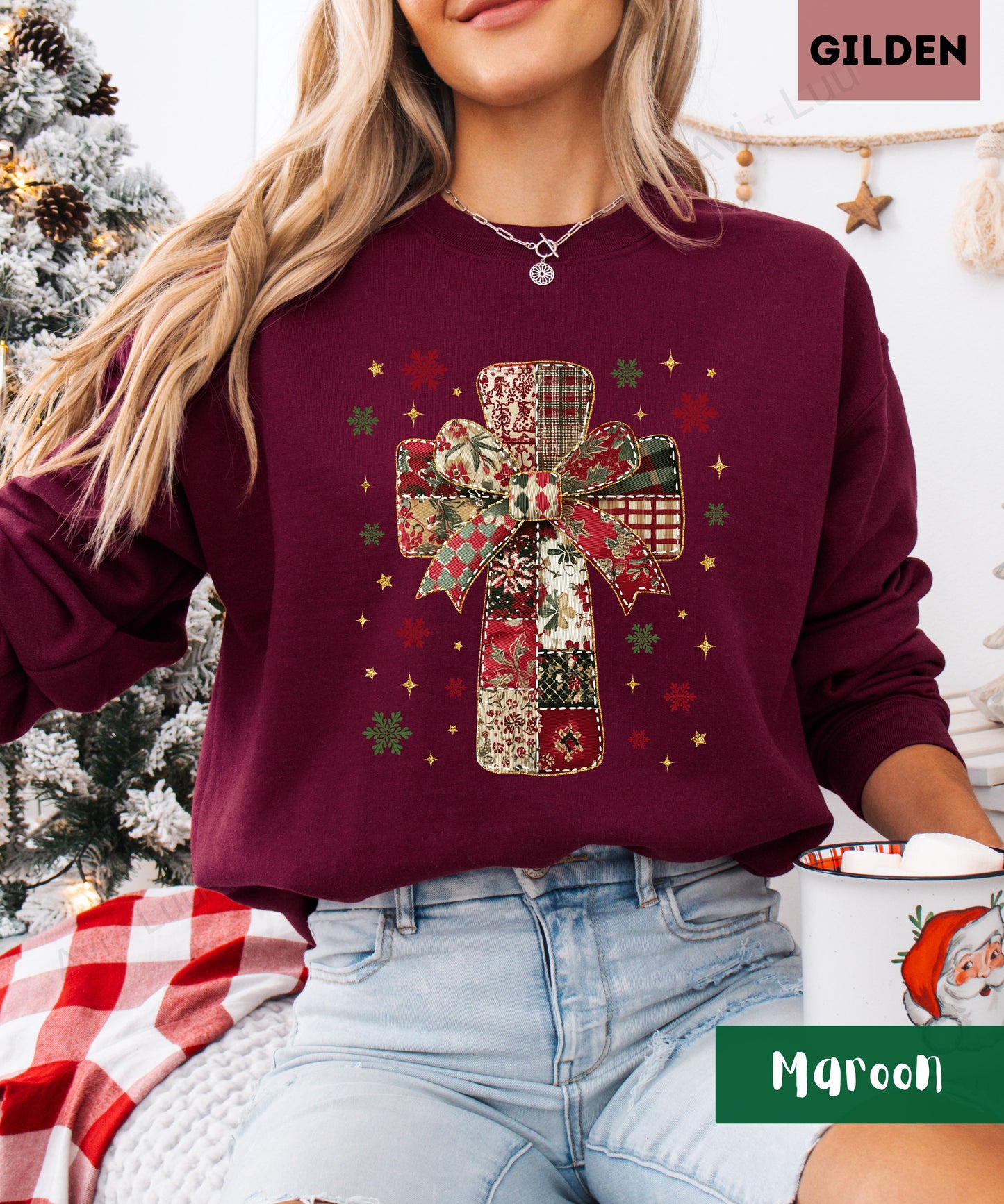 Fabric Cross | Gilden Unisex Sweatshirt