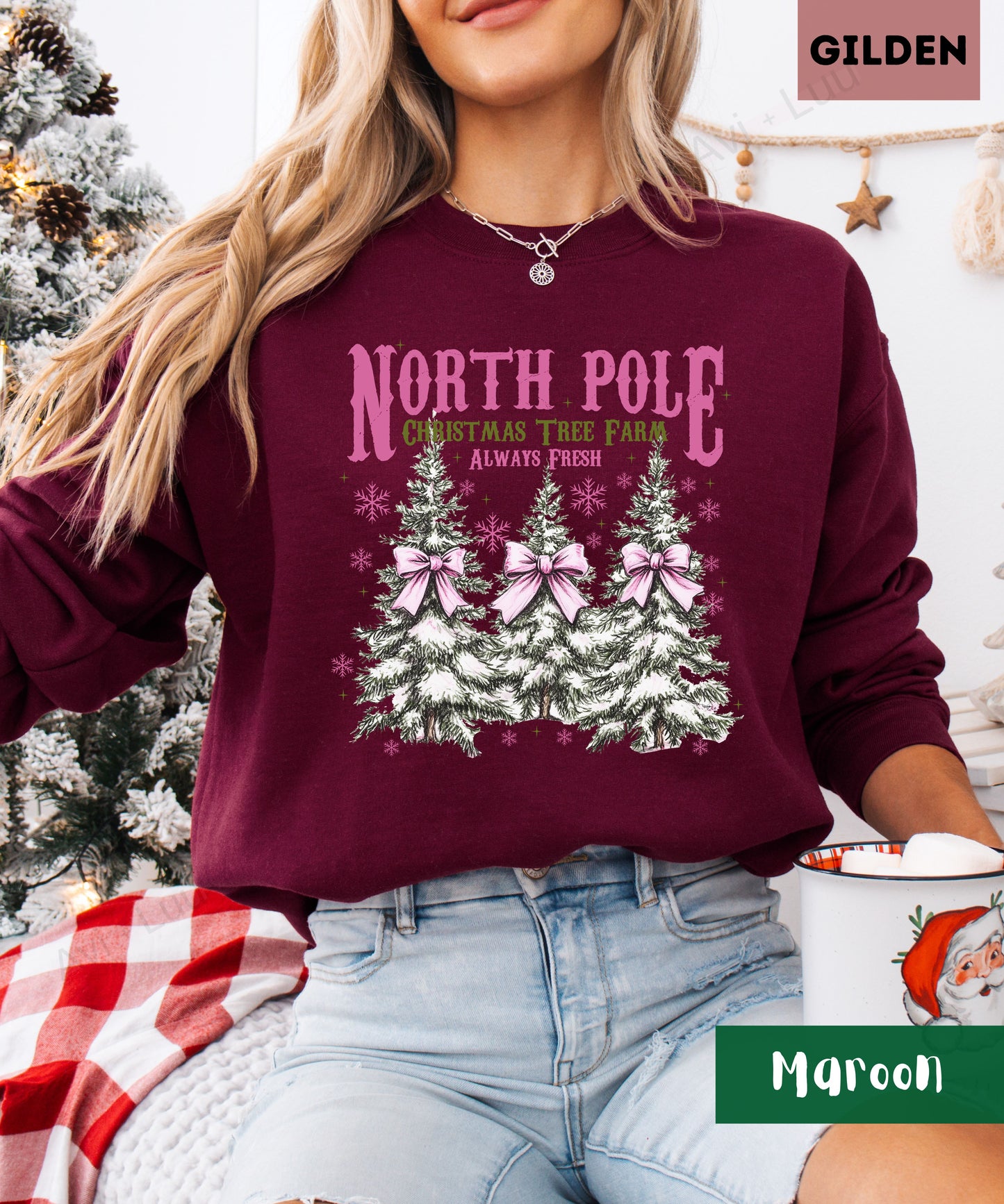 North Pole Tree Farm | Gilden Unisex Sweatshirt