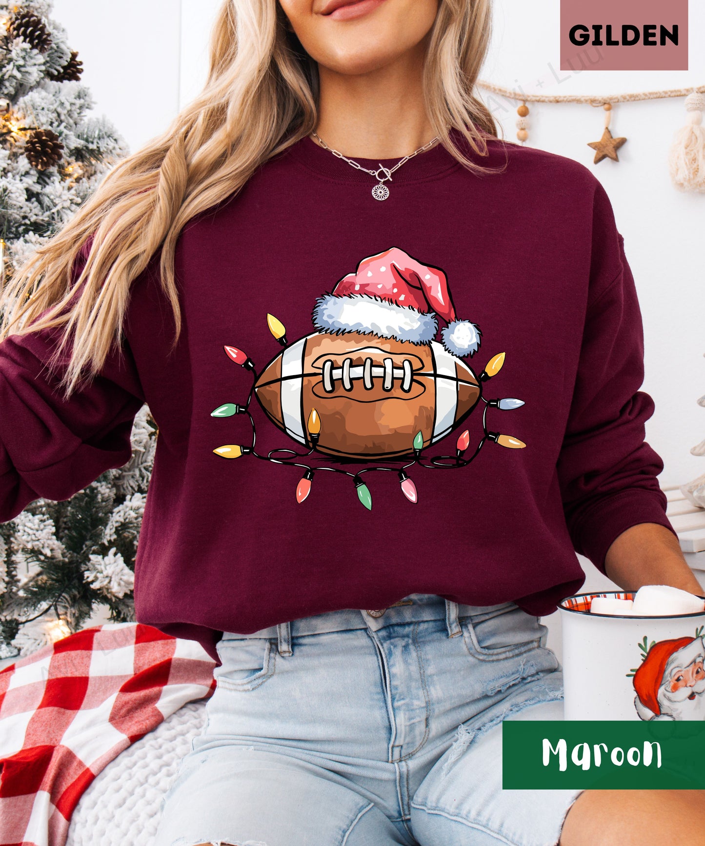 Football Santa | Gilden Unisex Sweatshirt