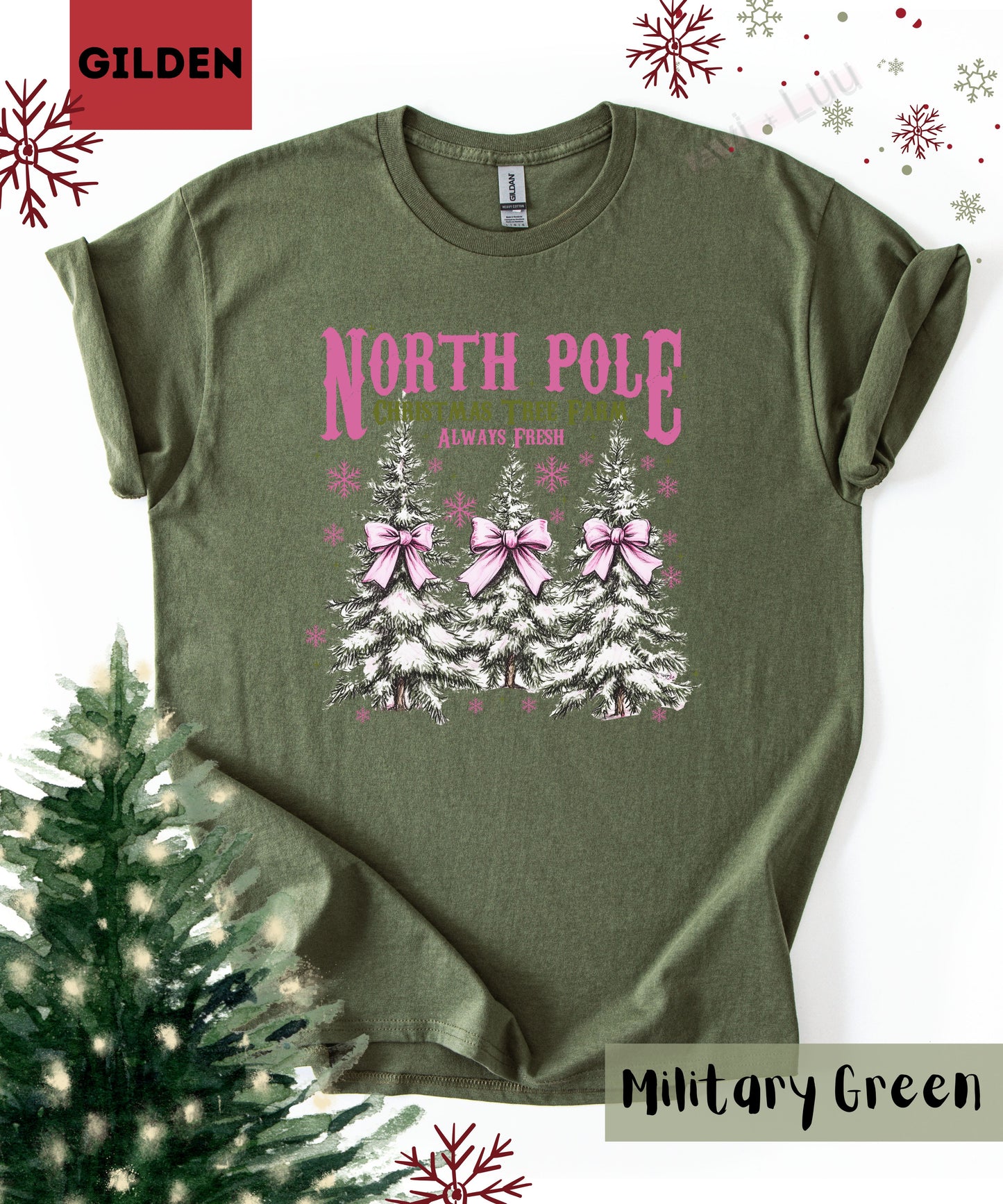 North Pole Trees | Gilden Unisex T-Shirt