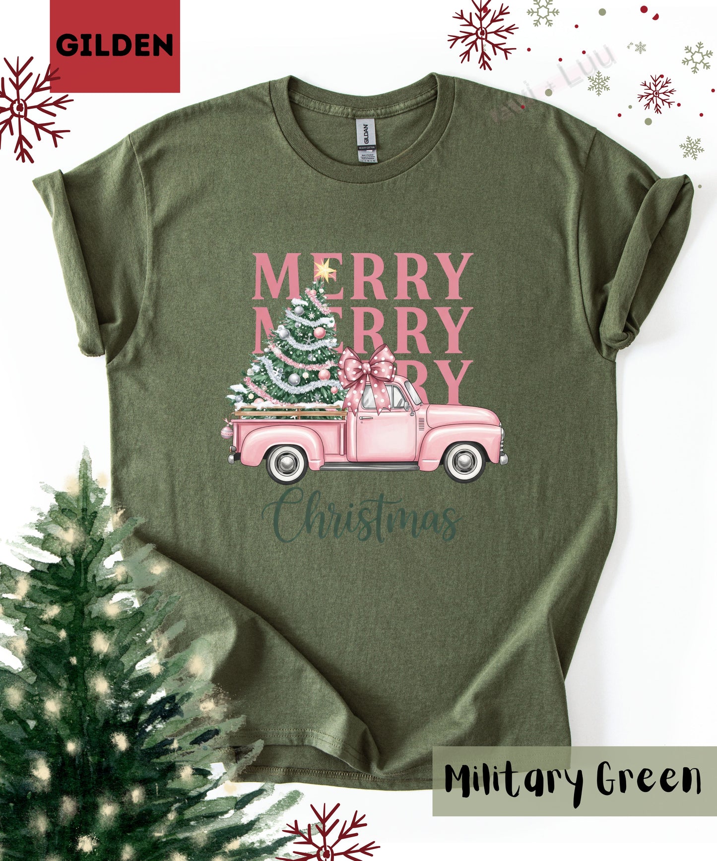Merry Truck | Gilden Unisex T-Shirt