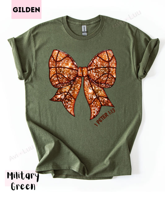 Basketball Bow | Gilden Unisex T-Shirt