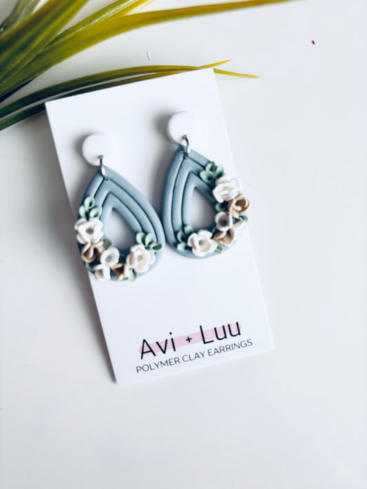 Floral Droplet Blue