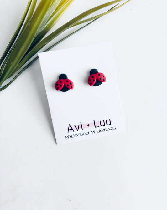Lady Bug Studs