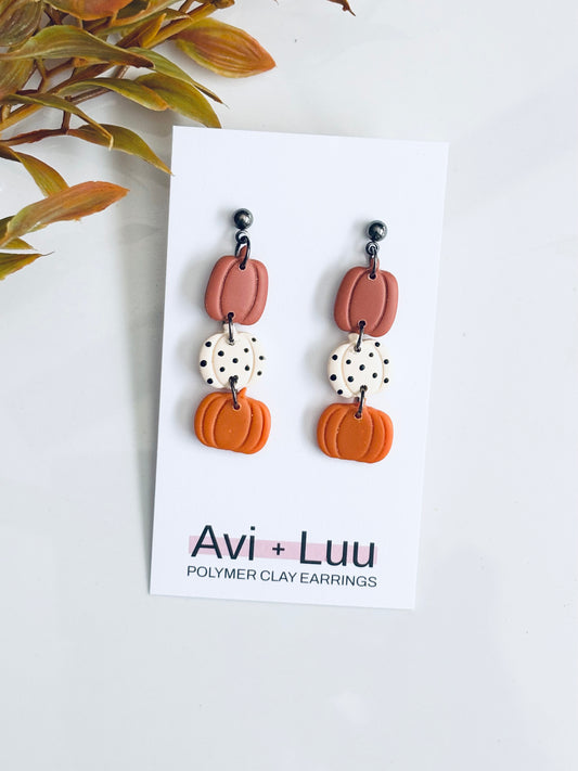 Trio Pumpkin Dangle