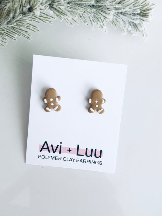 Gingerbread Man Studs