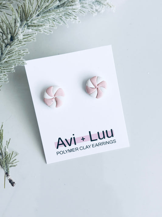 Pink Peppermint Studs