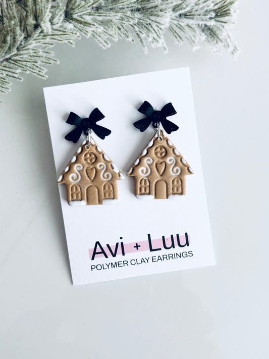 Gingerbread House Dangles