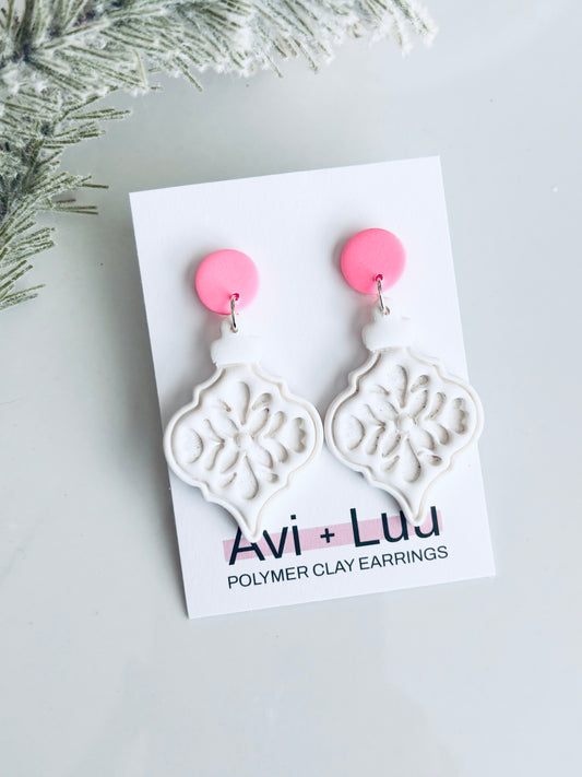White Ornament Dangle