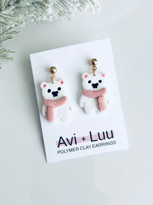 Polar Bear Pink Dangles